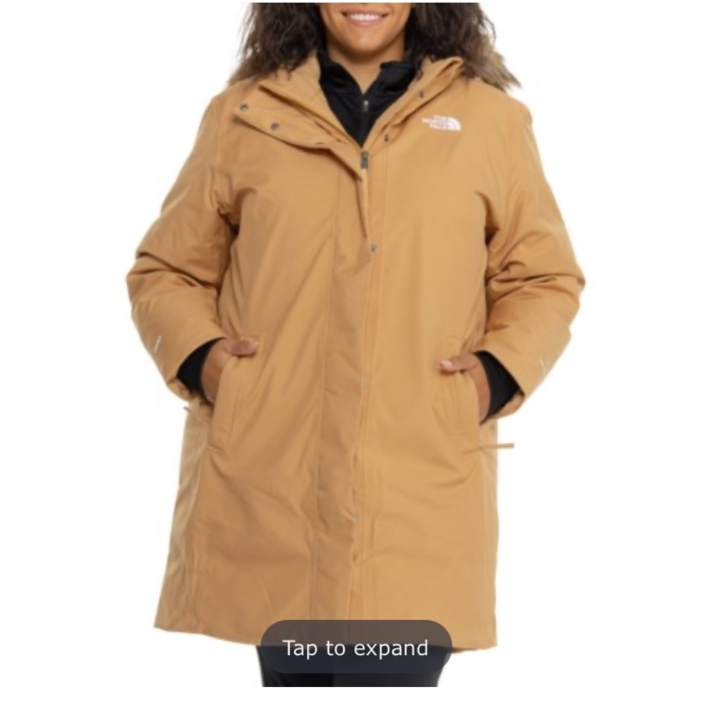 The North Face Women’s Arctic Down Parka Fur Hood Almond Plus Size 3x NWT $350
